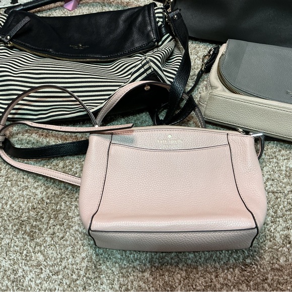 Kate Spade Pink, Black, and Gray Crossbody Bag Collection all 4 included - Picture 3 of 8